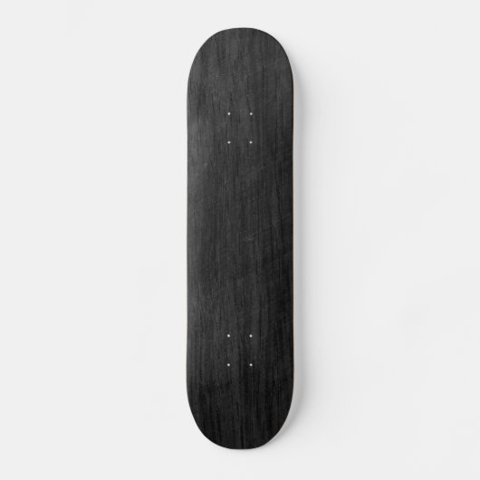 Black Wood Texture Persoonlijk Skateboard (Voorkant)