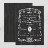 Black Wood & White  VERLOVING Kaart (Voorkant / Achterkant)