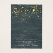 Black Wooden Gold-Ketting Kaart voor beeldscherm (Achterkant)