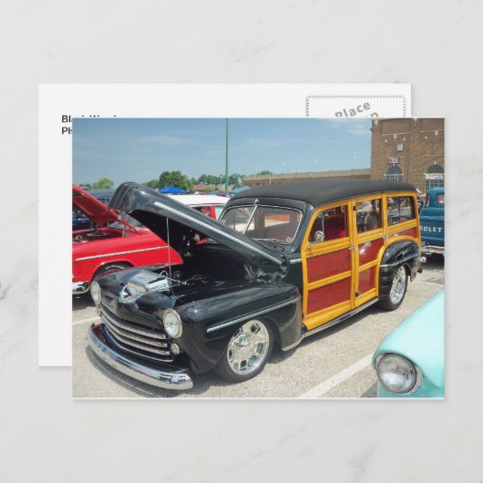 Black Woody Briefkaart (Voorkant / Achterkant)