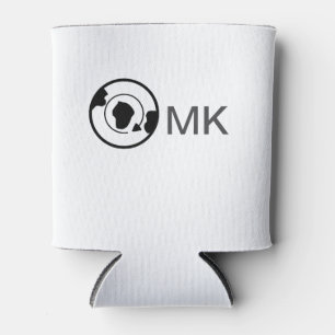 Black world wereldbol naam toevoegen monogram reis blikjeskoeler