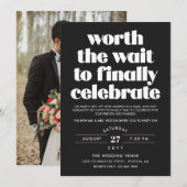 Black Worth de Wacht Sequel Bruiloft Viering Kaart (Voorkant / Achterkant)