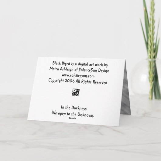 Black Wyrd Kaart (Achterkant)