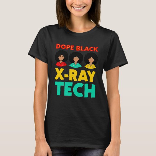 Black XRay Tech Week Melanated Black History Xray  T-shirt (Voorkant)