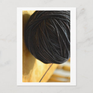 Black Yarn Briefkaart