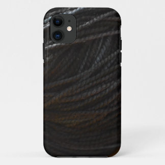 Black Yarn iPhone 11 Hoesje