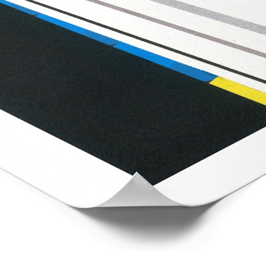 Black Yellow Blue HAVANA Night Collage Poster (Hoek)