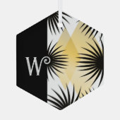 Black Yellow Design Ornament (Achterkant)