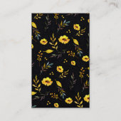 Black Yellow DIY Ketting en oorkaarthouder Visitekaartje (Achterkant)