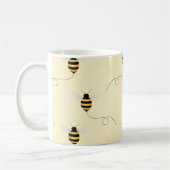 Black Yellow Gold Bees Koffiemok (Links)