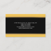 Black Yellow Gold Consultant Visitekaartje (Achterkant)
