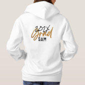 Black Yellow Gold Foil Afstudeerder jaar Aangepast Hoodie (Achterkant)