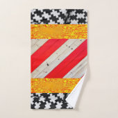 Black Yellow Gold Red Bathroom-handdoeken Bad Handdoek (Handdoek)