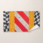 Black Yellow Gold Red Bathroom-handdoeken Bad Handdoek (Handdoek)