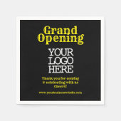 Black Yellow Grand Opening | LOGO Servet (Voorkant)