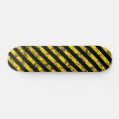 Black Yellow Grunge Caudron tapestandaarspatroon Persoonlijk Skateboard (Horizontaal)