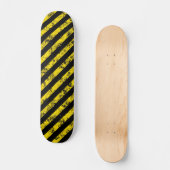 Black Yellow Grunge Caudron tapestandaarspatroon Persoonlijk Skateboard (Voorkant)