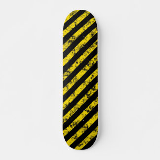 Black Yellow Grunge Caudron tapestandaarspatroon Persoonlijk Skateboard
