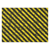 Black Yellow Grunge Caudron tapestandaarspatroon Tafelkleed (Voorkant (Horizontaal))