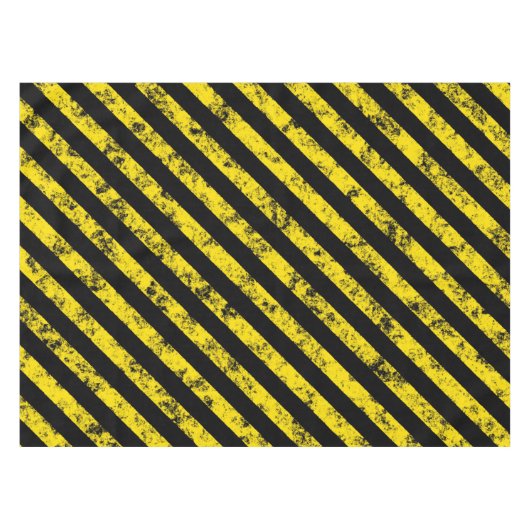 Black Yellow Grunge Caudron tapestandaarspatroon Tafelkleed (Voorkant (Horizontaal))