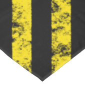 Black Yellow Grunge Caudron tapestandaarspatroon Tafelkleed (Gekanteld)
