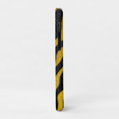 Black & Yellow Luxury Modern Animal skin Case-Mate iPhone Case (Achterkant/links)