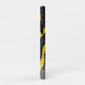 Black & Yellow Luxury Modern Animal skin Case-Mate iPhone Case (Achterkant/rechts)