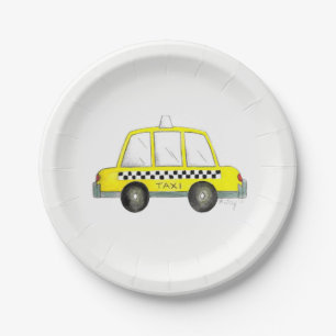 Black Yellow NYC New York City Taxi Cab Car Papieren Bordje