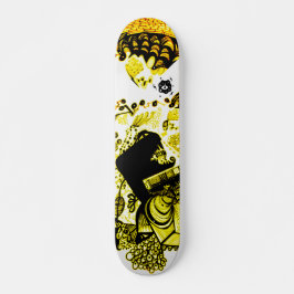 Black Yellow Persoonlijk Skateboard
