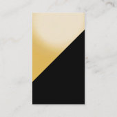 Black Yellow Simple Plain Consultant Visitekaartje (Achterkant)