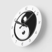 Black Yin Yang  Ronde Klok (Hoek)
