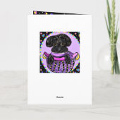 Black Yorkie Poo Kaart (Achterkant)