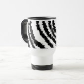 Black Zebra Print Pattern. Reisbeker (Voorkant links)