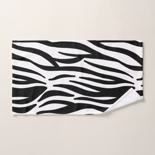 Black Zebra Stripe Handdoek (Handdoek)