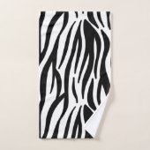 Black Zebra Stripe Handdoek (Handdoek)