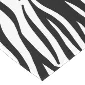 Black Zebra Stripe Korte Tafelloper (Hoek)
