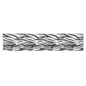 Black Zebra Stripe Korte Tafelloper (Horizontaal)