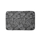 Black Zee Pattern Badmat (Voorkant)