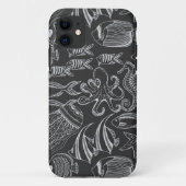 Black Zee Pattern Case-Mate iPhone Case (Achterkant)