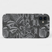 Black Zee Pattern Case-Mate iPhone Case (Achterkant (horizontaal))