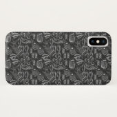 Black Zee Pattern Case-Mate iPhone Case (Achterkant (horizontaal))