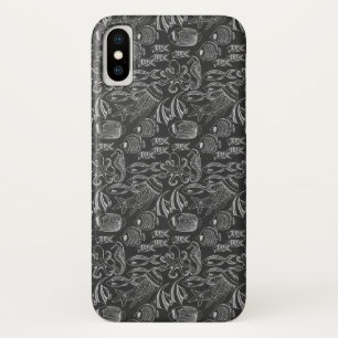Black Zee Pattern iPhone X Hoesje