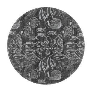 Black Zee Pattern Snijplank