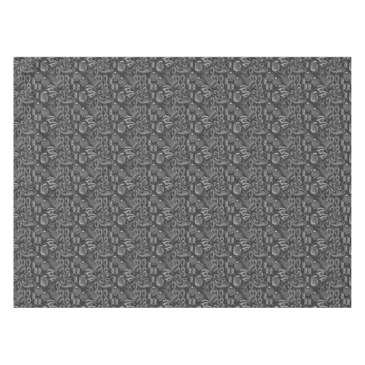 Black Zee Pattern Tafelkleed (Voorkant (Horizontaal))