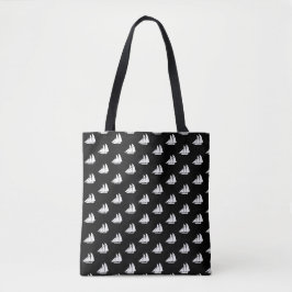 Black Zee Sail Tote Bag