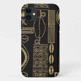 Black Zee Shell Mud Cloth iPhone Case