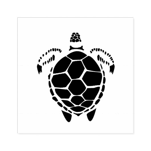 Black Zee Tortoise Shell Rubberstempel (Afrduk)