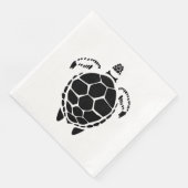 Black Zee Tortoise Shell Servet (Hoek)
