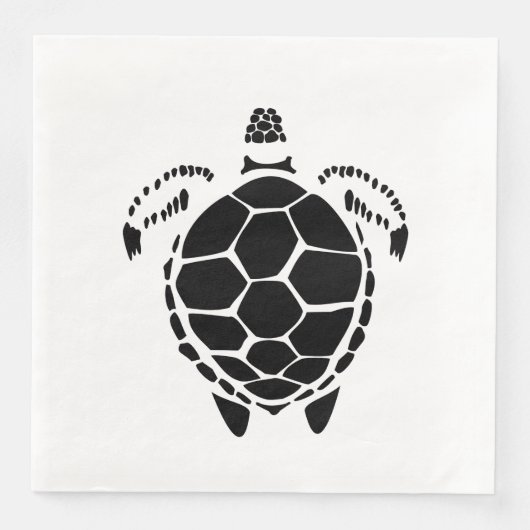Black Zee Tortoise Shell Servet (Voorkant)