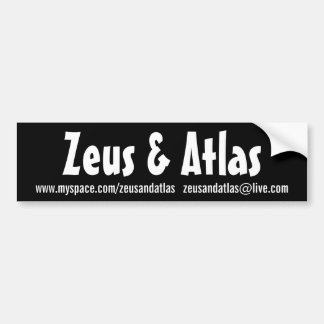 Black Zeus & Atlas Bumpersticker